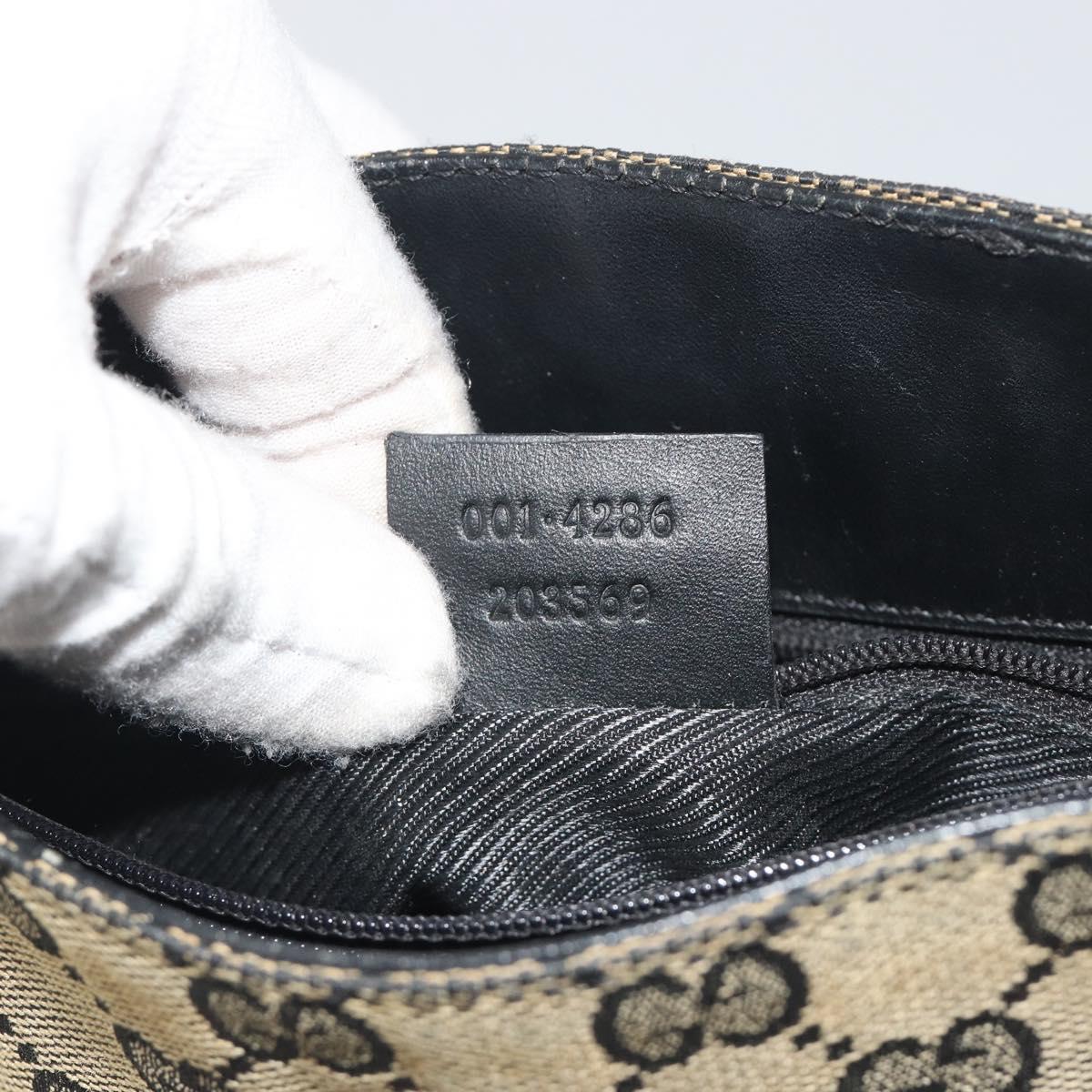 Gucci Navy Monogram Bucket Tote