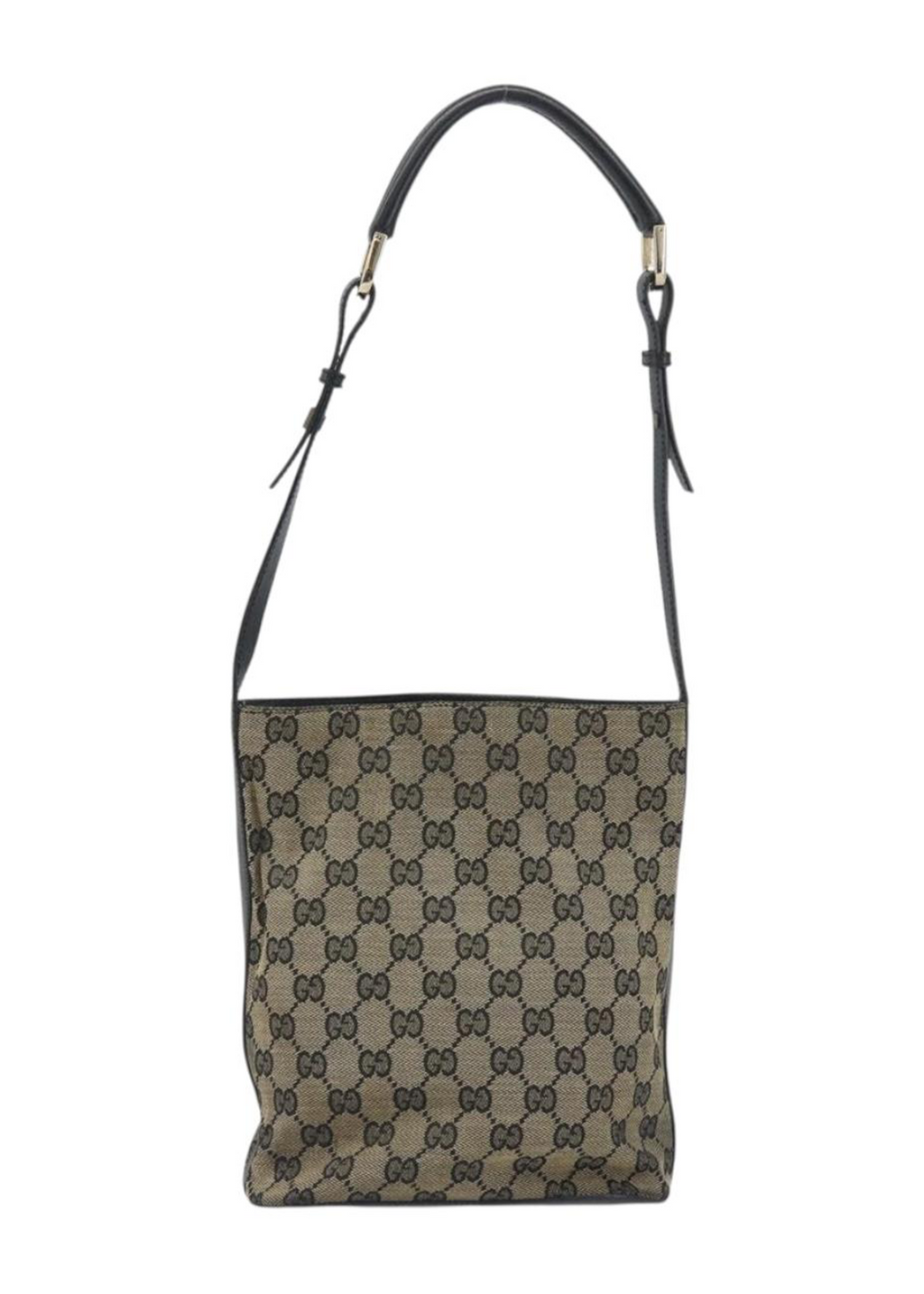 Gucci Navy Monogram Bucket Tote