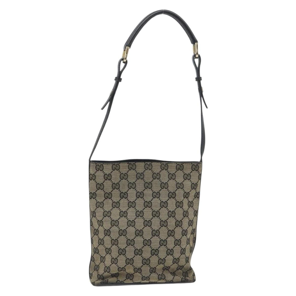 Gucci Navy Monogram Bucket Tote