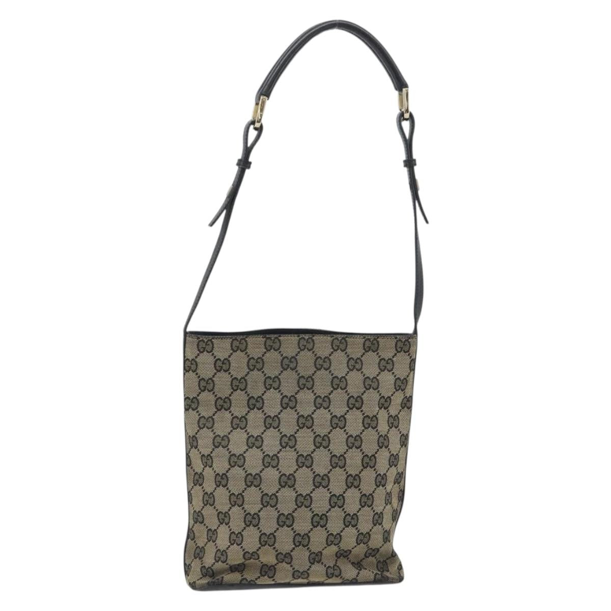 Gucci Navy Monogram Bucket Tote