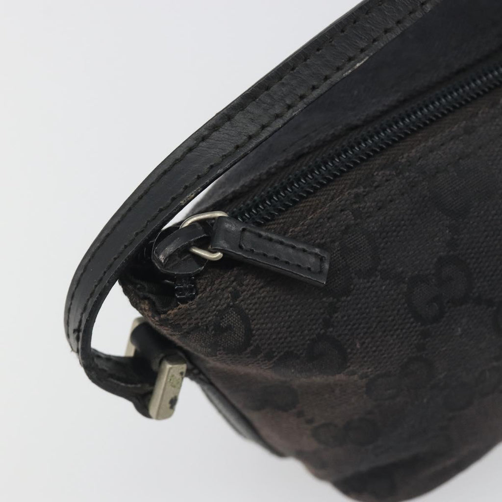 Gucci Black Monogram Boat Pochette