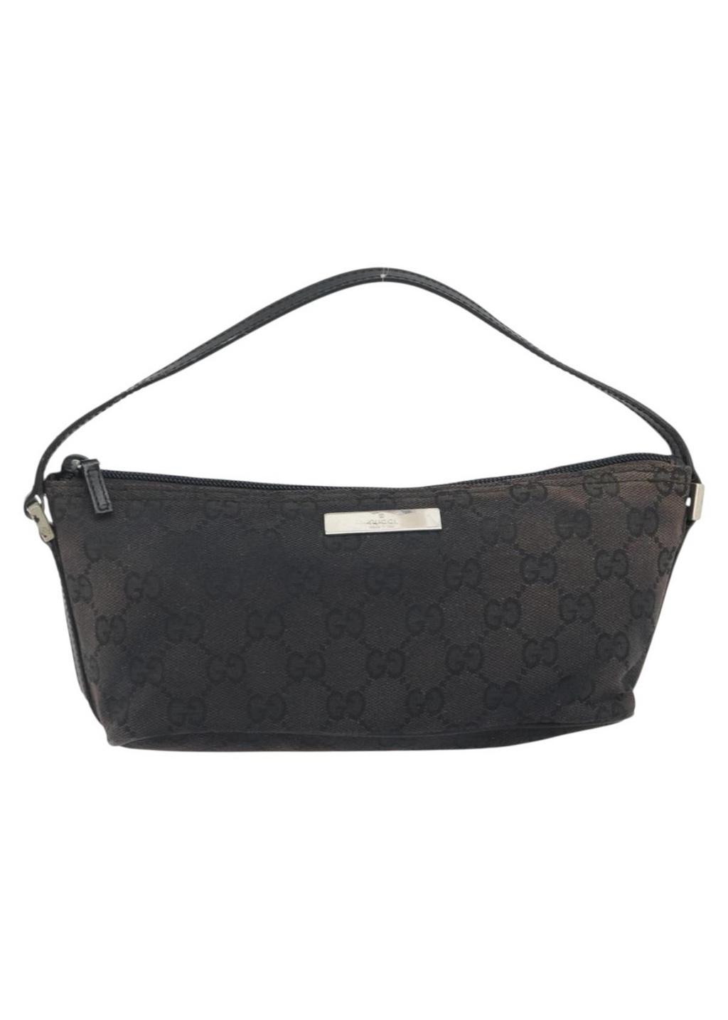 Gucci Black Monogram Boat Pochette