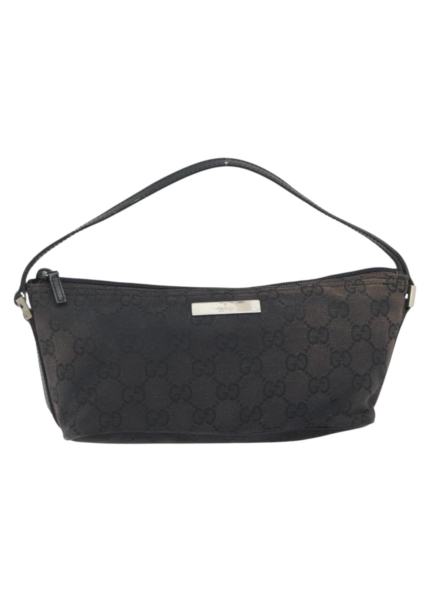 Gucci Black Monogram Boat Pochette