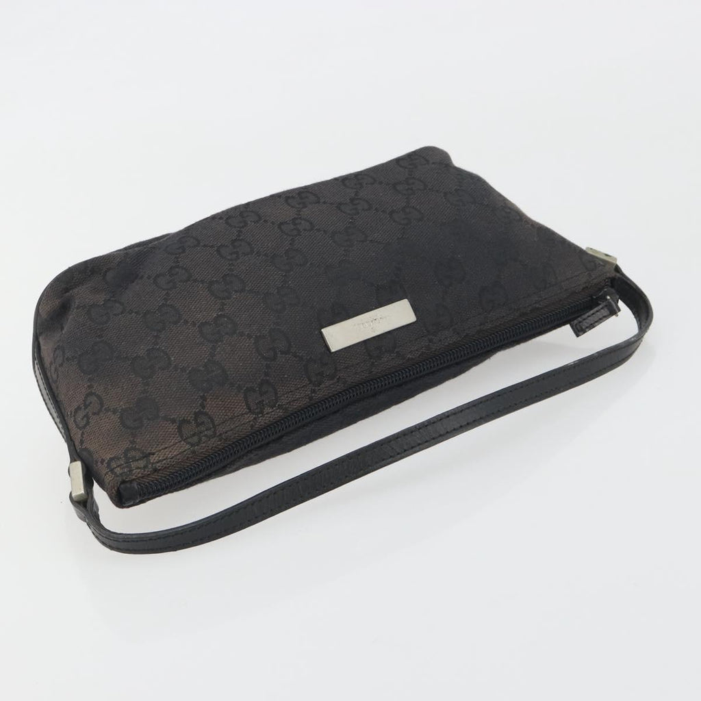 Gucci Black Monogram Boat Pochette