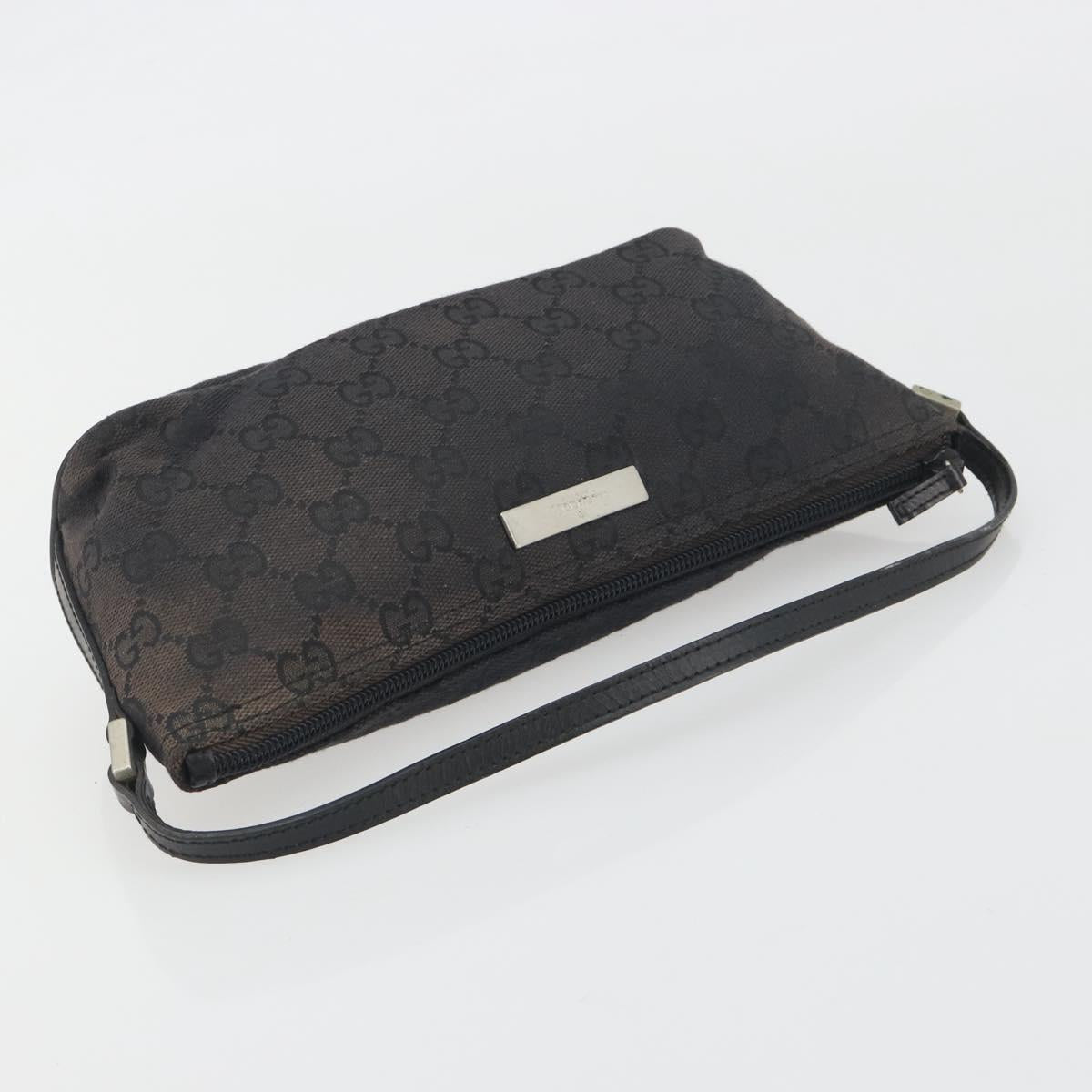 Gucci Black Monogram Boat Pochette