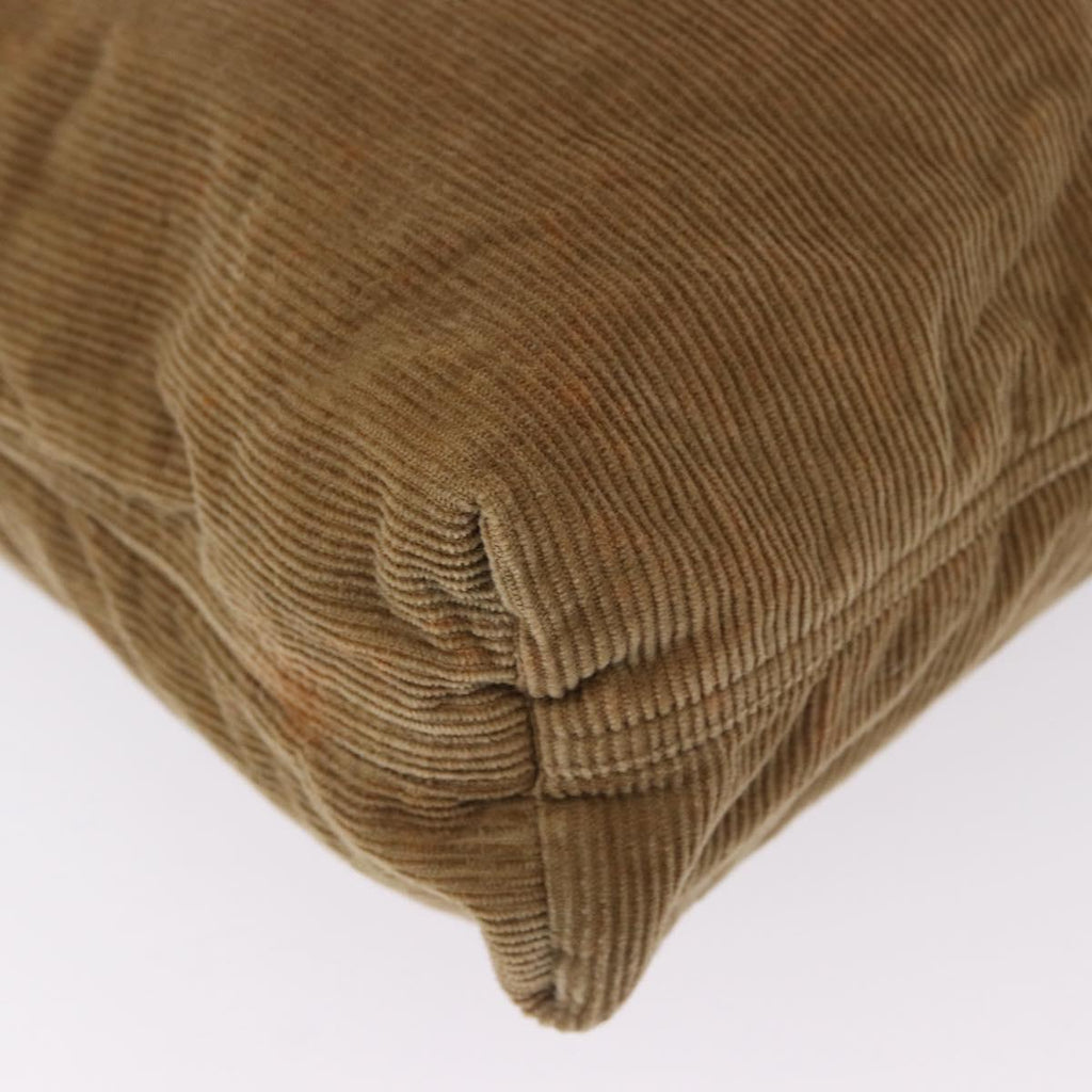Fendi Tan Corduroy Tote