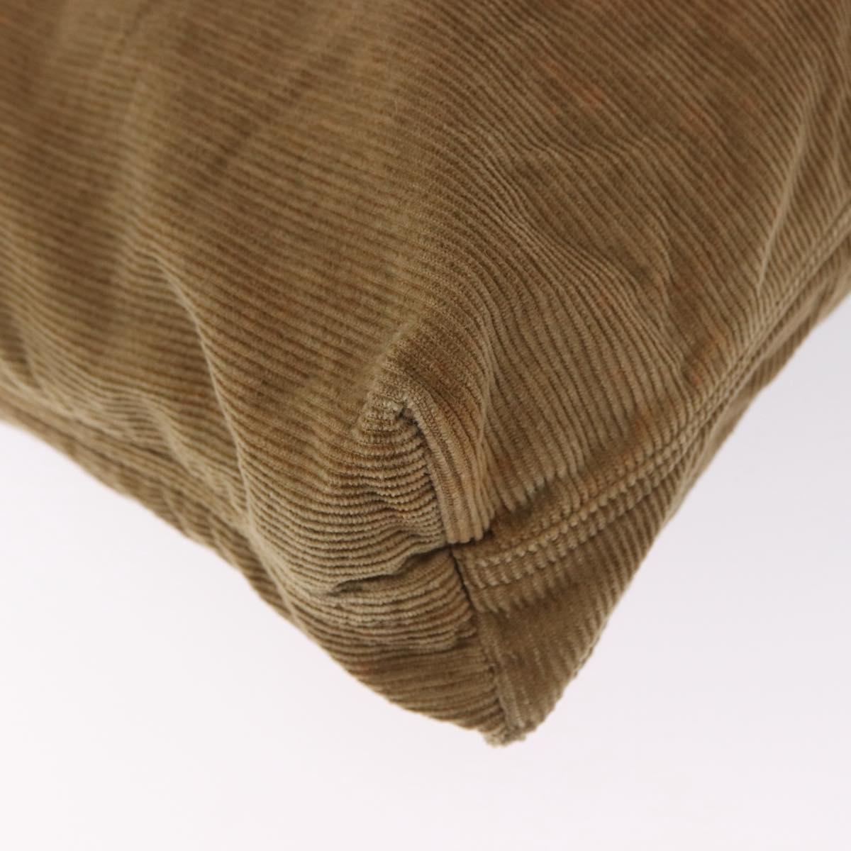 Fendi Tan Corduroy Tote
