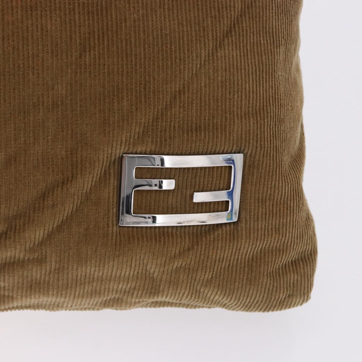 Fendi Tan Corduroy Tote
