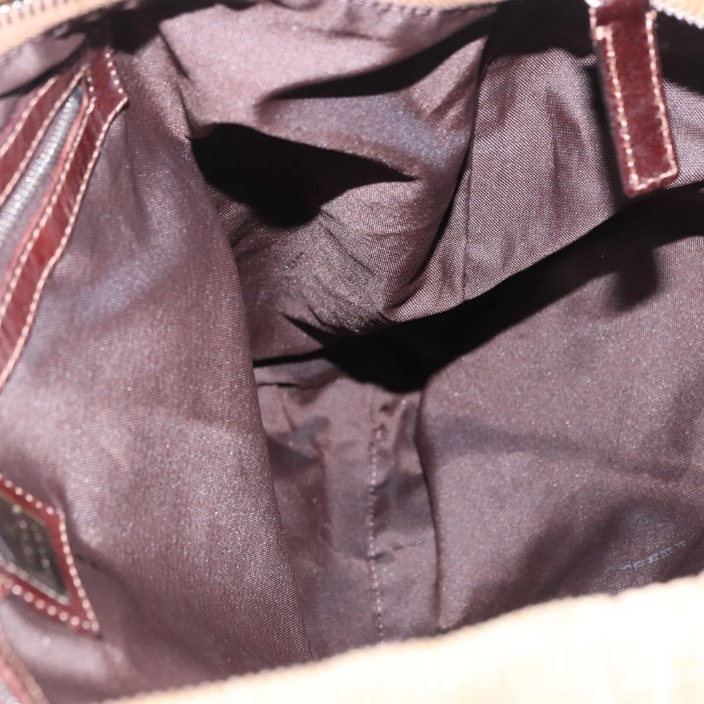 Fendi Tan Corduroy Tote