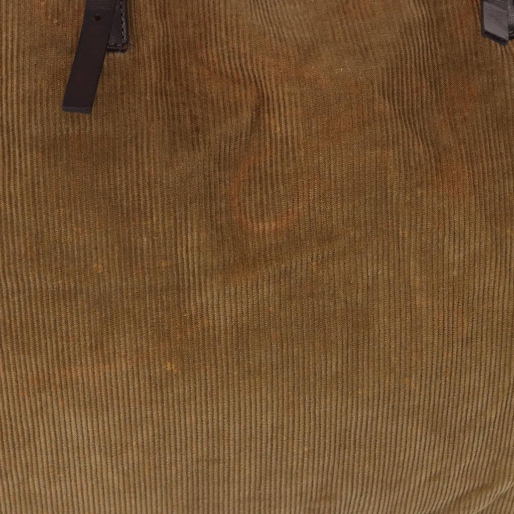 Fendi Tan Corduroy Tote