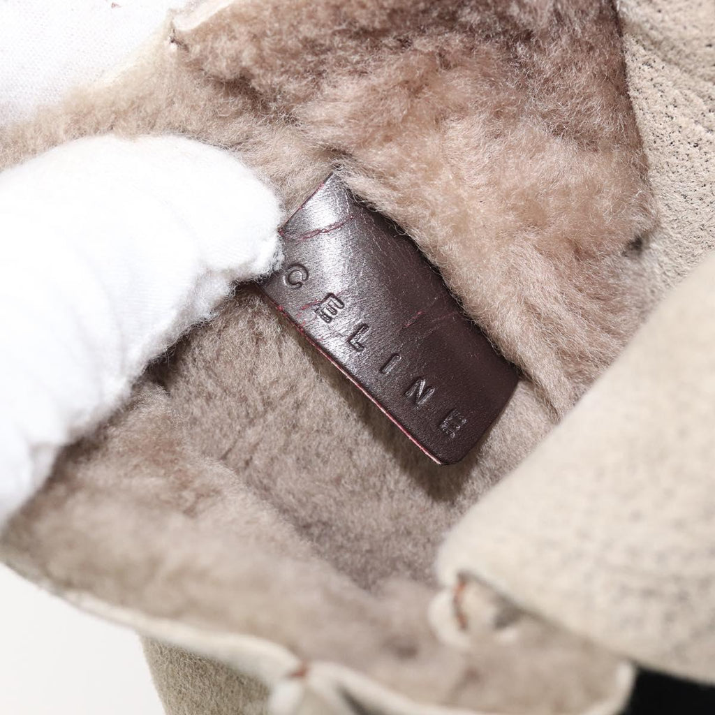 Celine Tan Shearling Crossbody