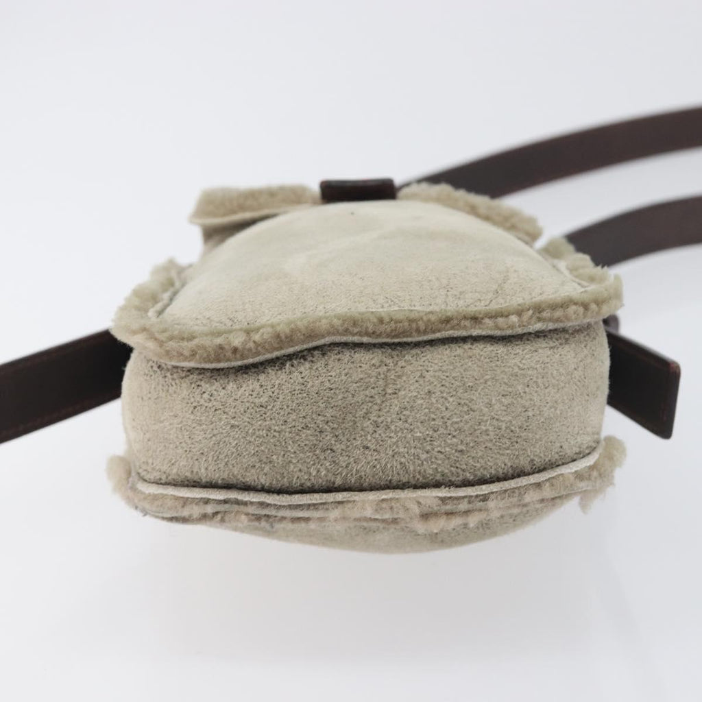 Celine Tan Shearling Crossbody