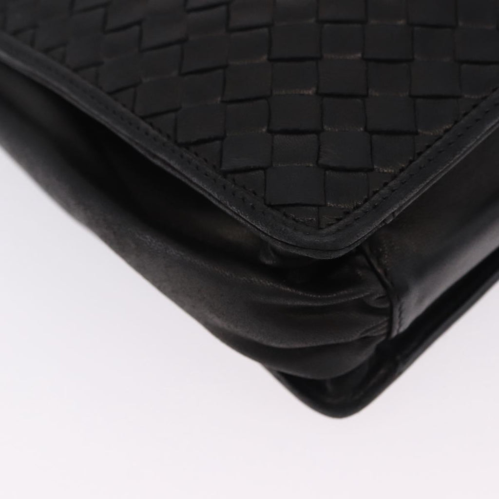Bottega Veneta Intrecciato Black Shoulder Bag
