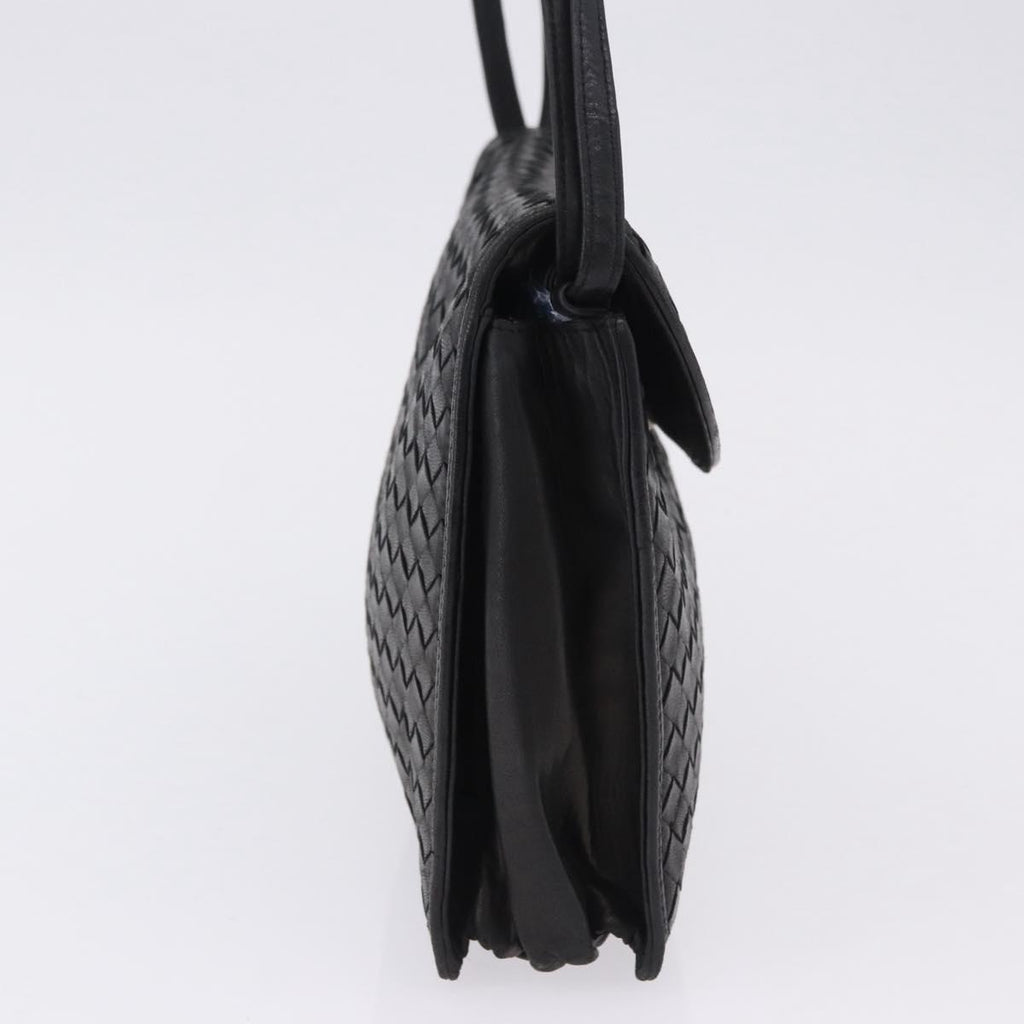 Bottega Veneta Intrecciato Black Shoulder Bag