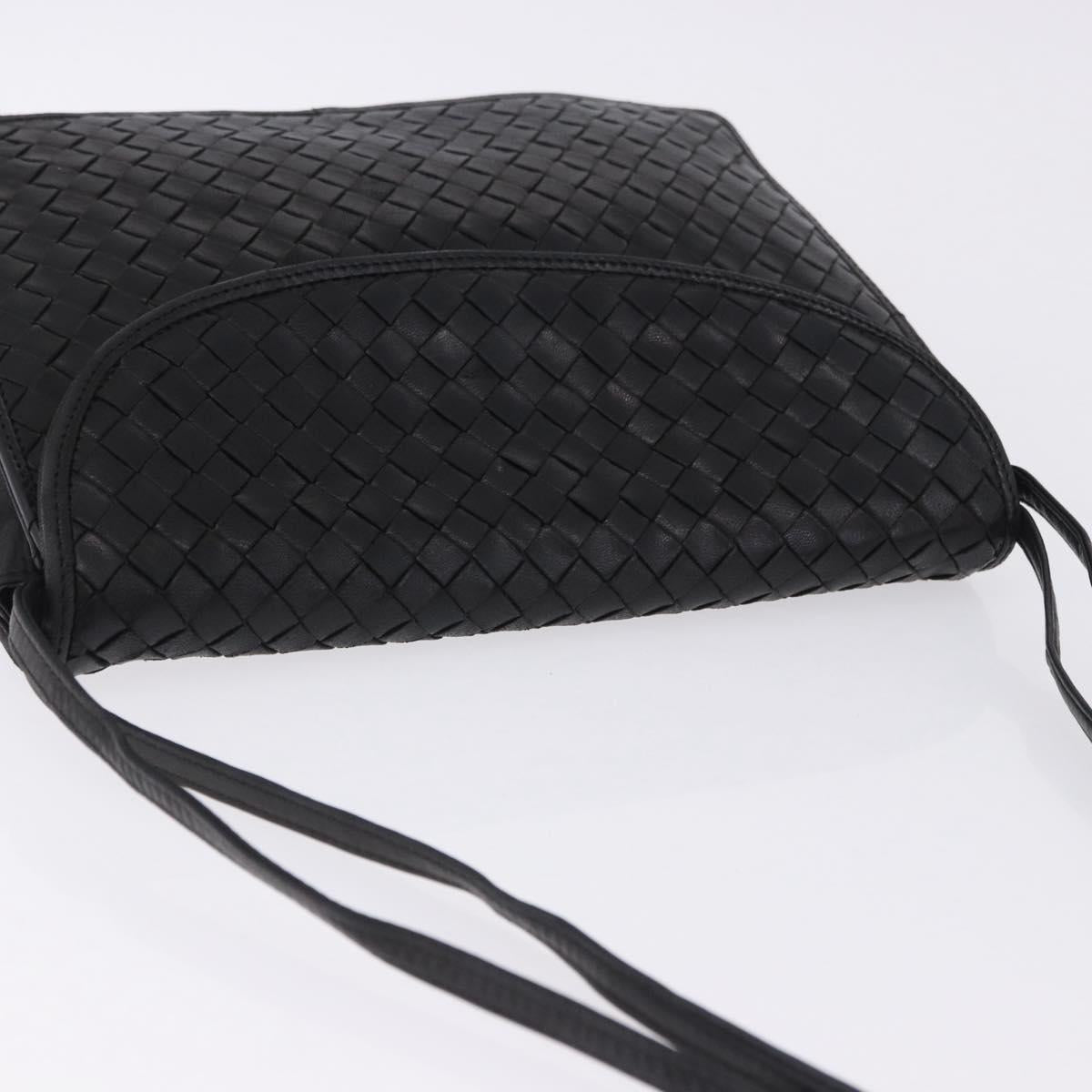 Bottega Veneta Intrecciato Black Shoulder Bag