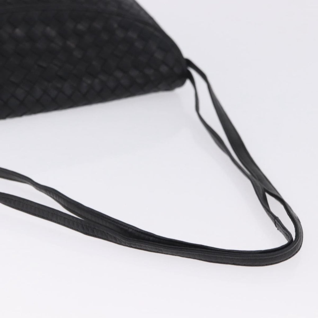 Bottega Veneta Intrecciato Black Shoulder Bag