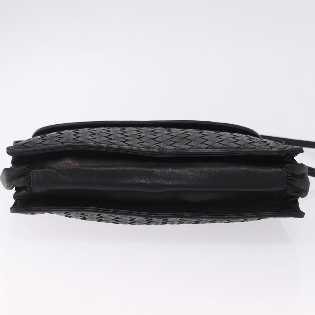 Bottega Veneta Intrecciato Black Shoulder Bag