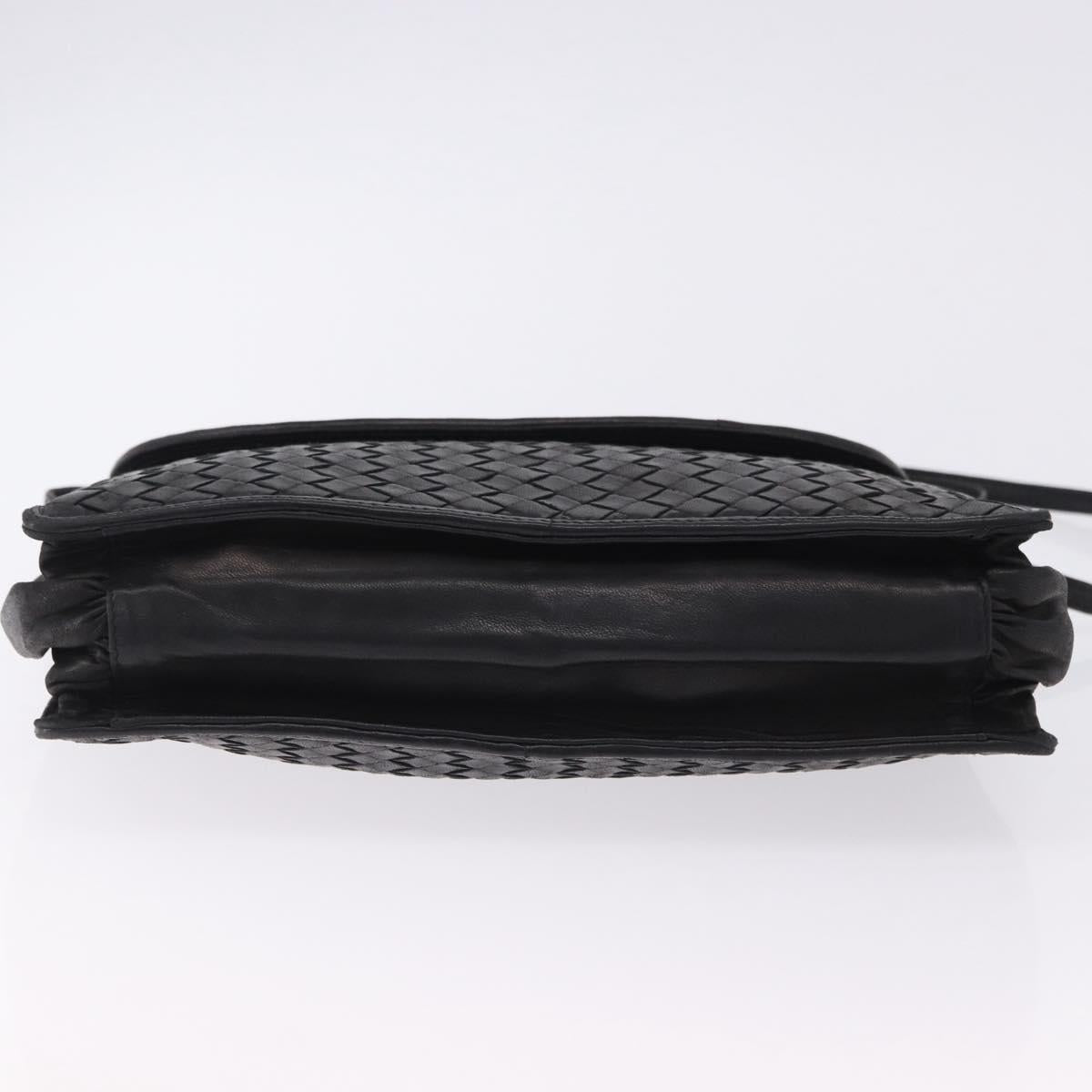 Bottega Veneta Intrecciato Black Shoulder Bag