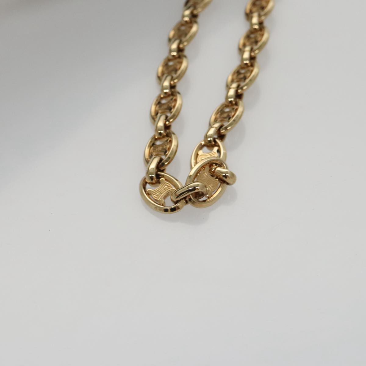 Celine Houndstooth Chain Clutch Bag