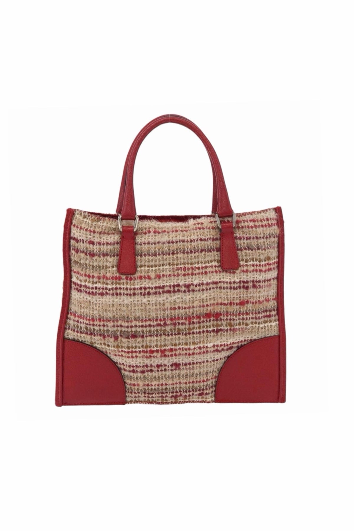 Prada Red Tweed Handbag