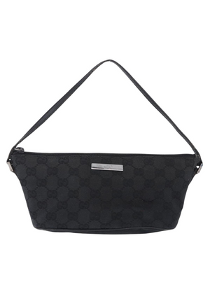 Gucci Black Monogram Boat Pochette