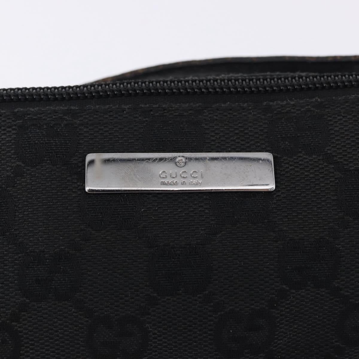 Gucci Black Monogram Boat Pochette