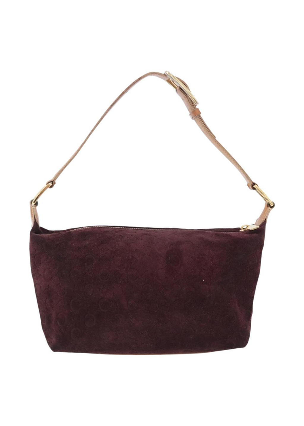 Celine Monogram Suede Shoulder Bag