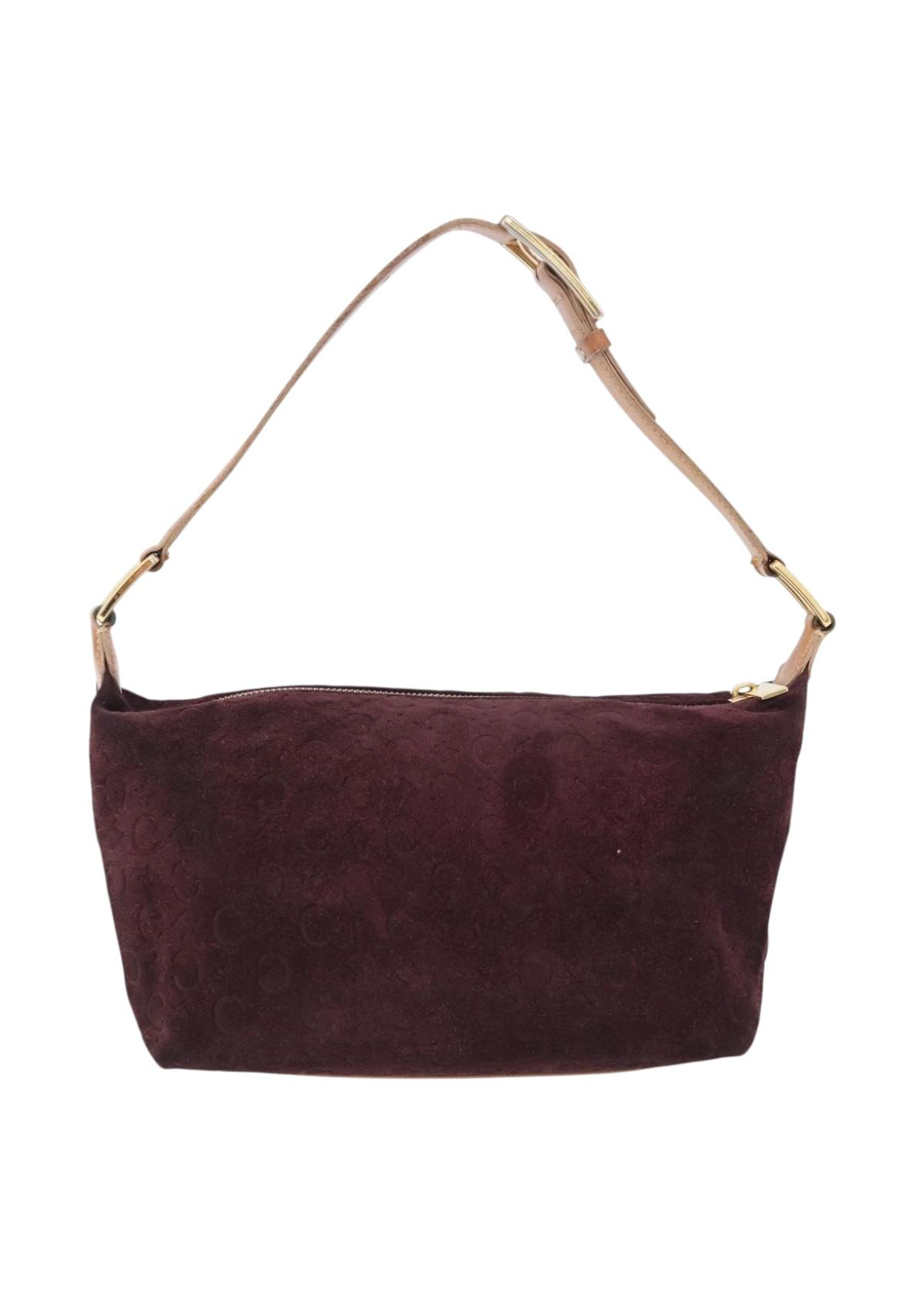 Celine Monogram Suede Shoulder Bag