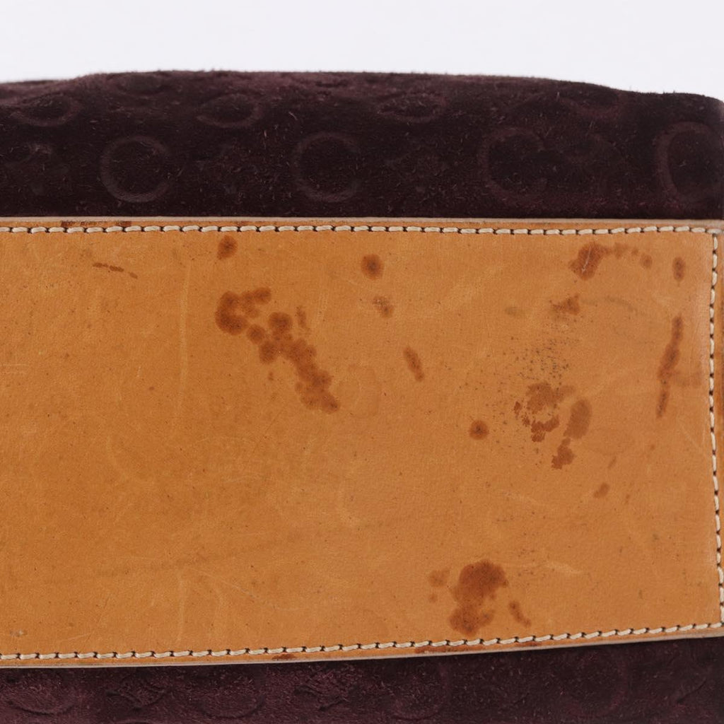 Celine Monogram Suede Shoulder Bag