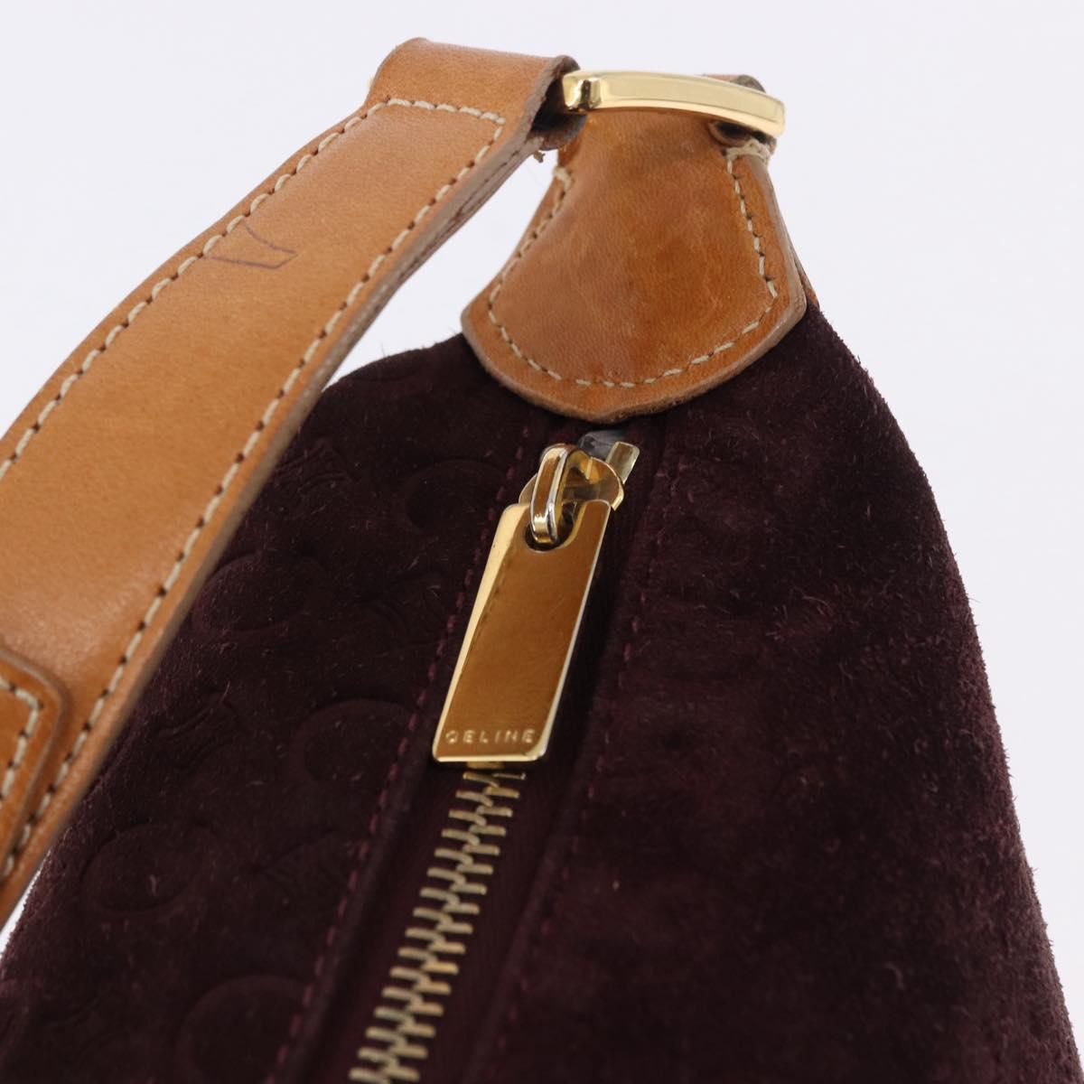 Celine Monogram Suede Shoulder Bag