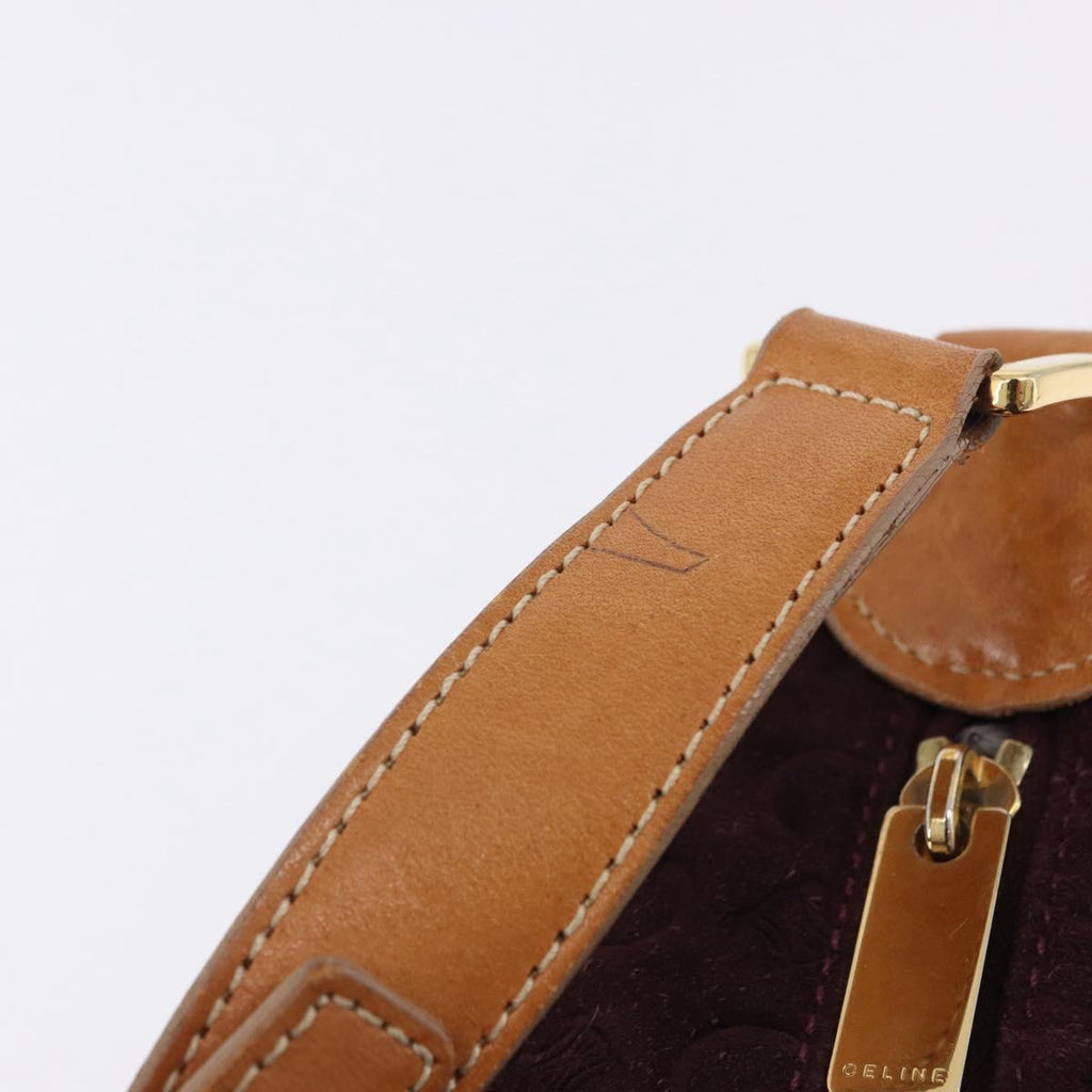 Celine Monogram Suede Shoulder Bag