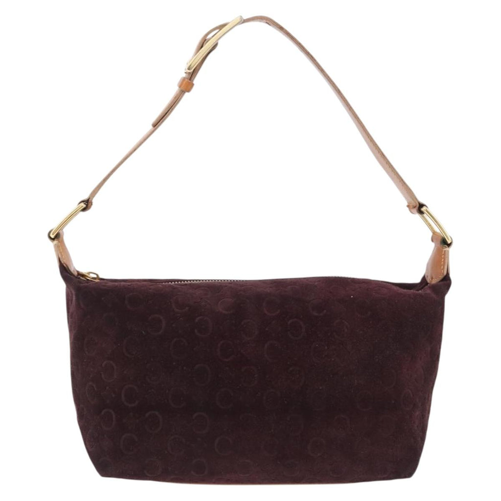 Celine Monogram Suede Shoulder Bag
