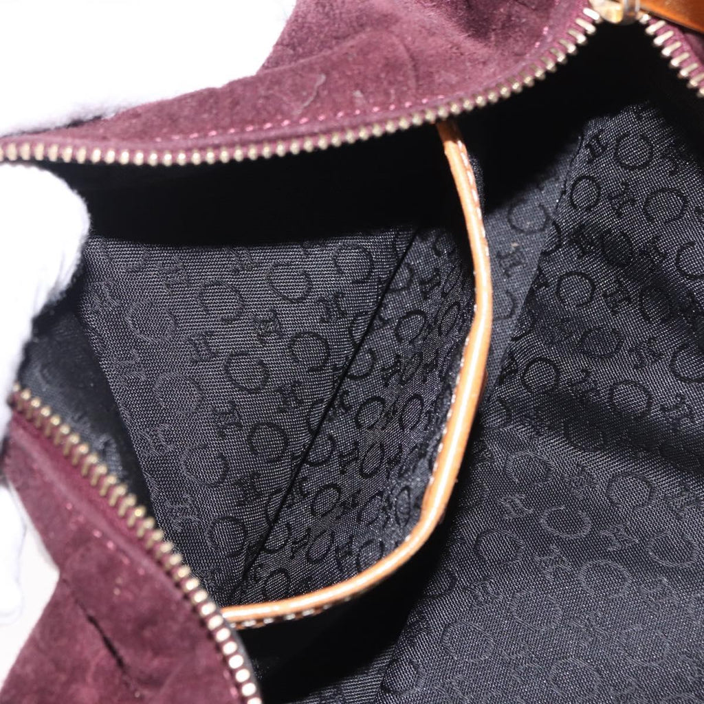 Celine Monogram Suede Shoulder Bag
