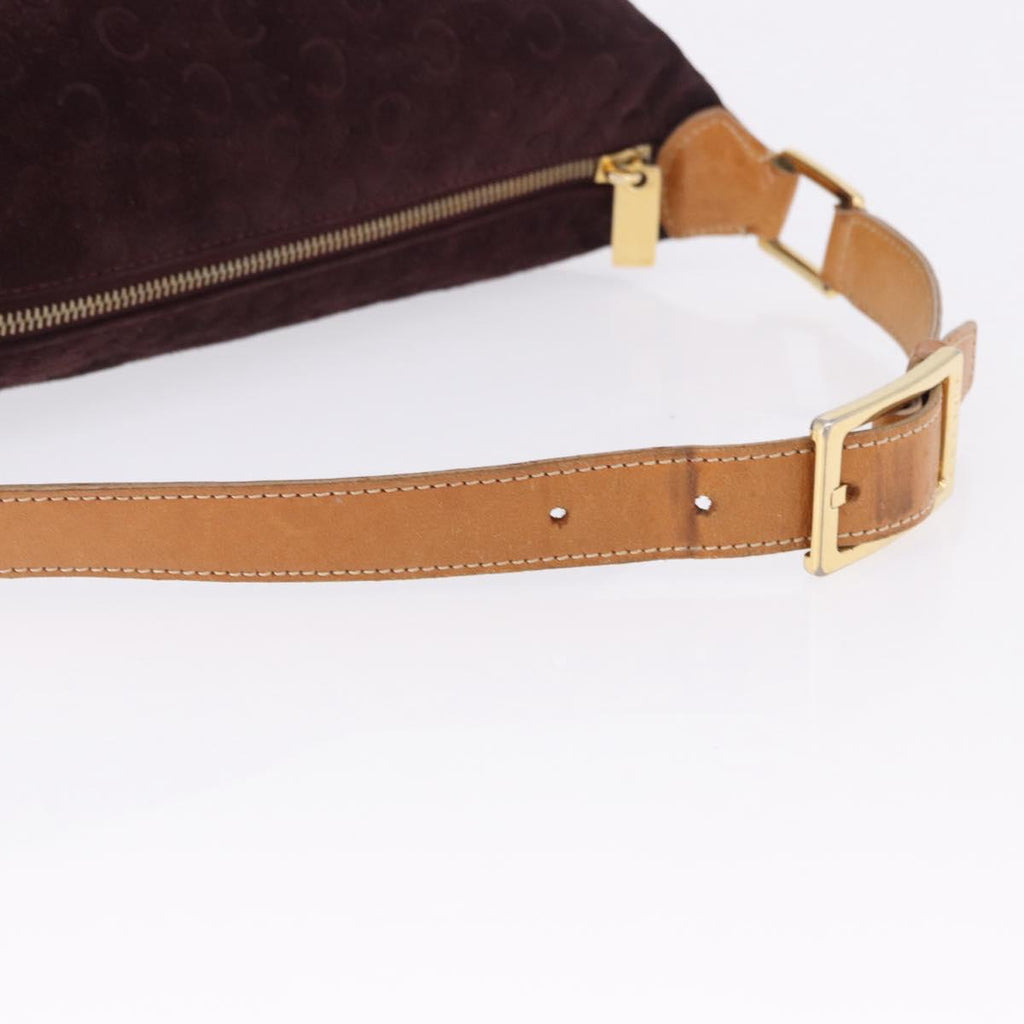 Celine Monogram Suede Shoulder Bag