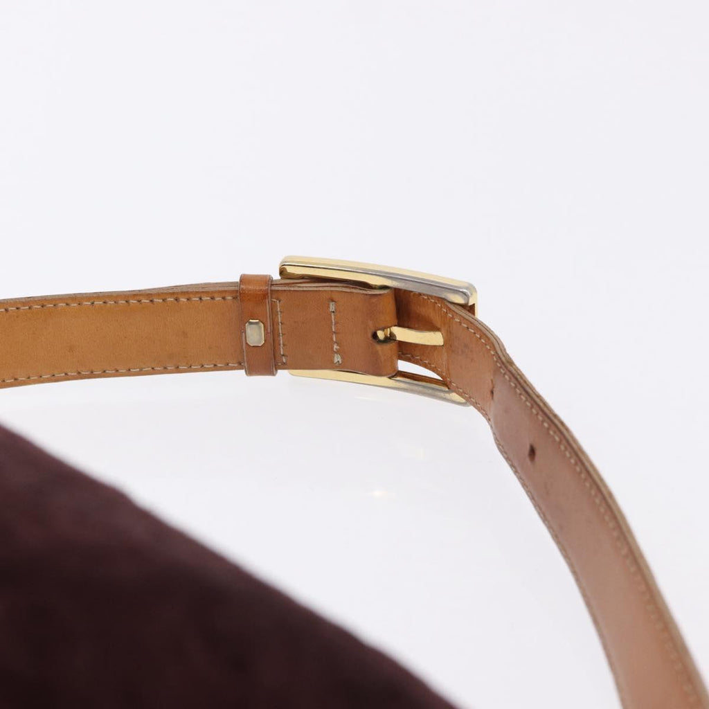 Celine Monogram Suede Shoulder Bag