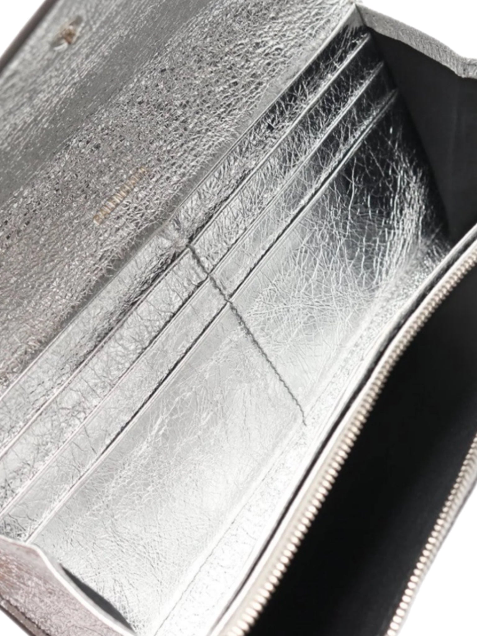 Balenciaga Envelope Silver Wallet