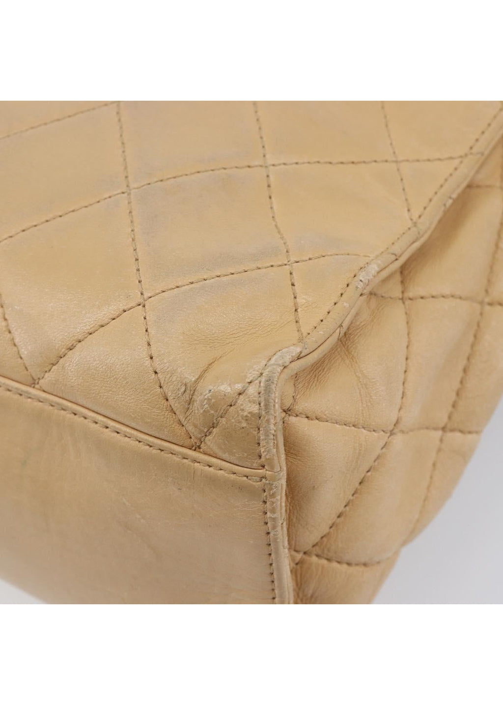 Chanel Beige Quilted Lambskin Tote photo 14