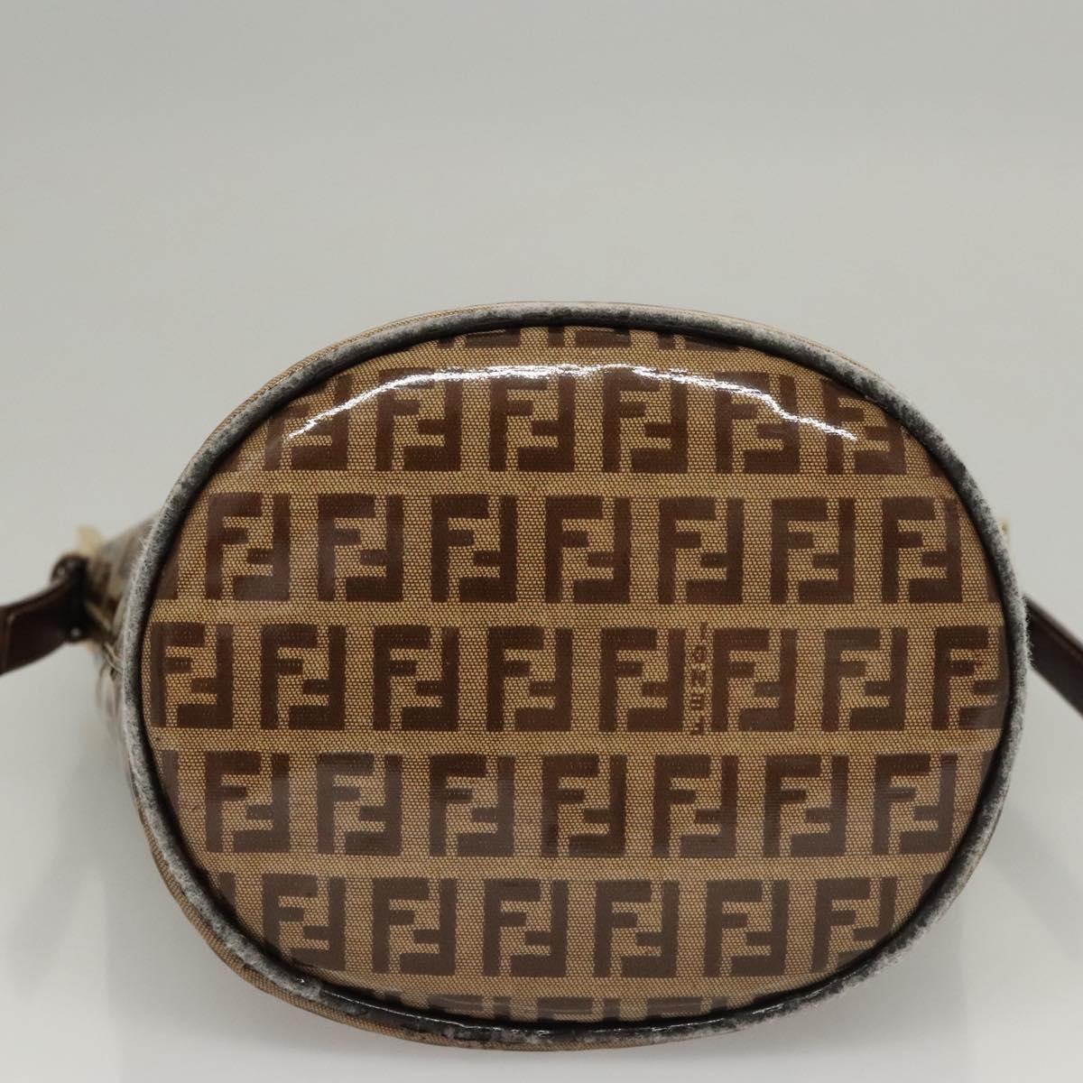 Fendi Brown Zucchino Patent Baguette