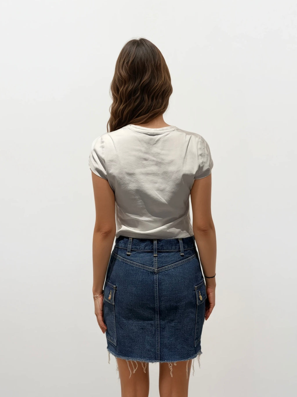 Celine Denim Mini Skirt