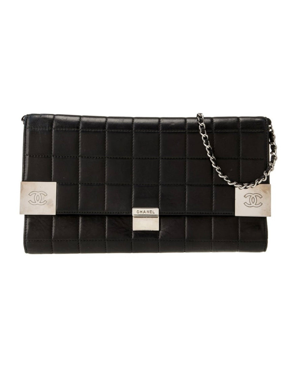 Chanel Black and Silver Shoulder Bag