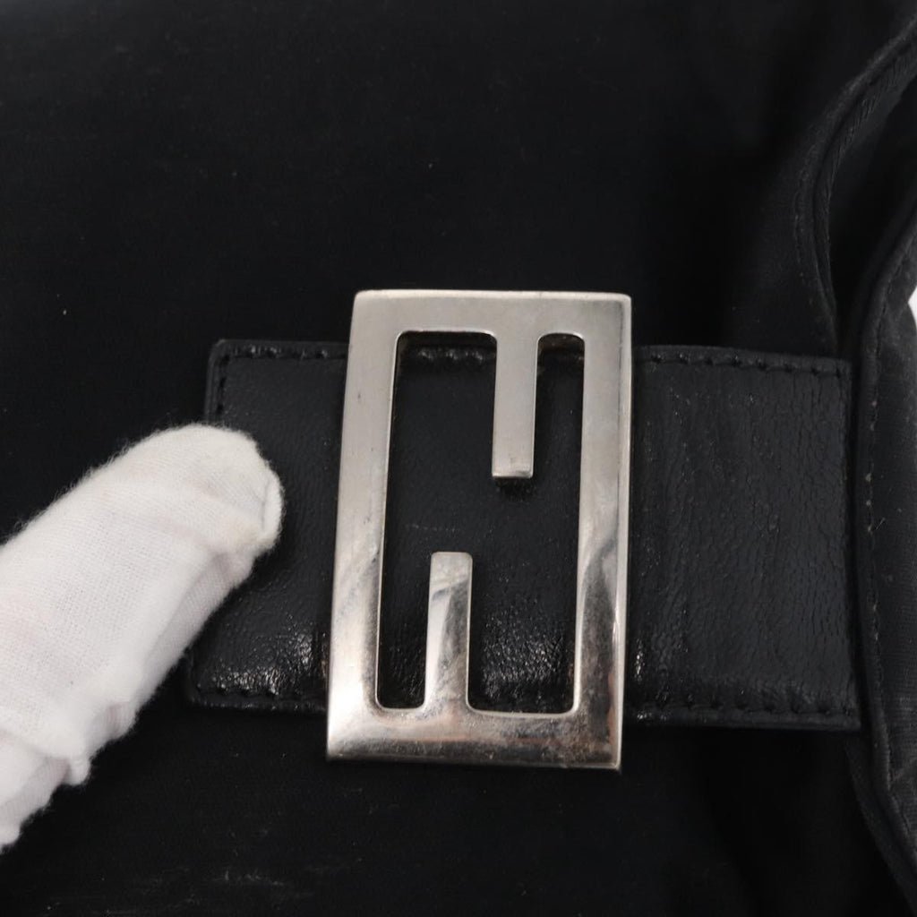 Fendi Black Rounded Baguette
