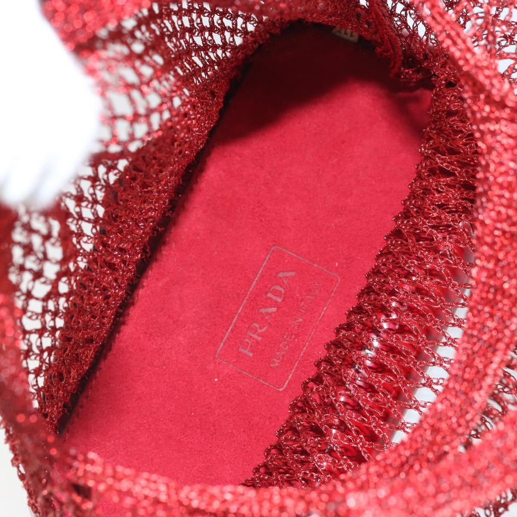 Prada Red Mesh Mini Handbag