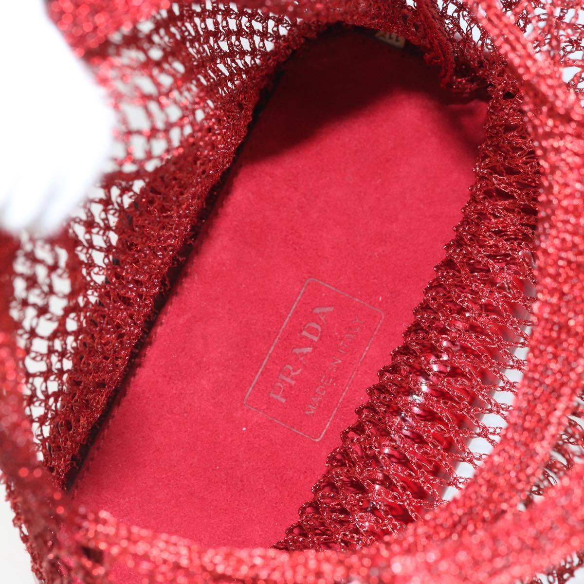 Prada Red Mesh Mini Handbag