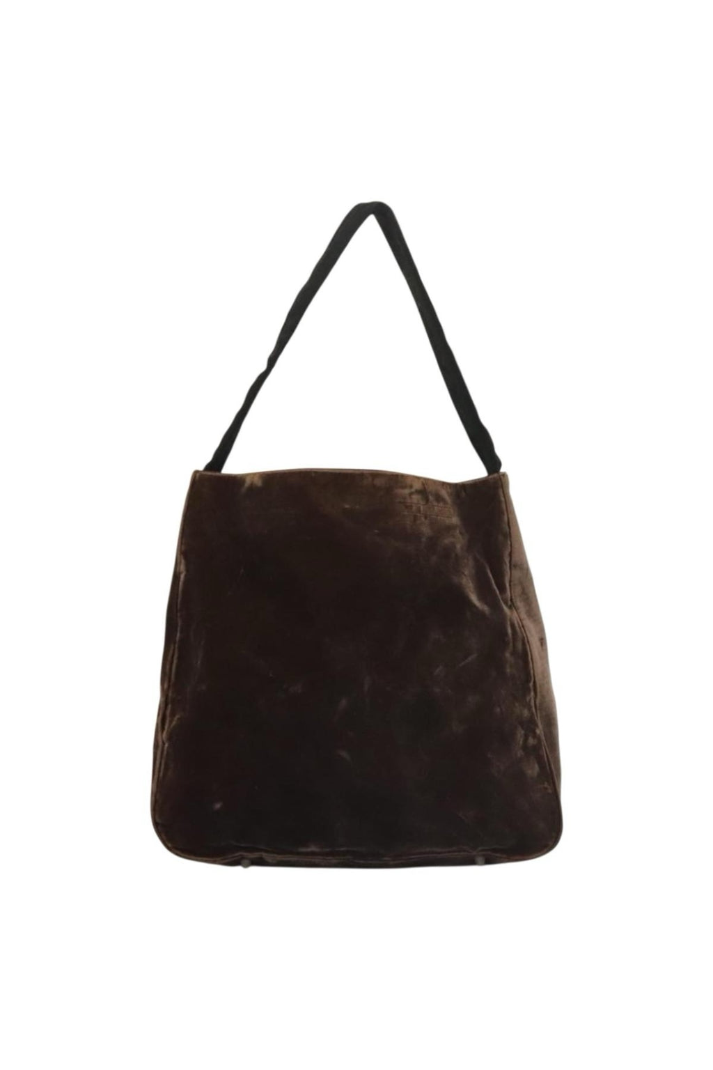 Prada Velour Brown Shoulder Bag