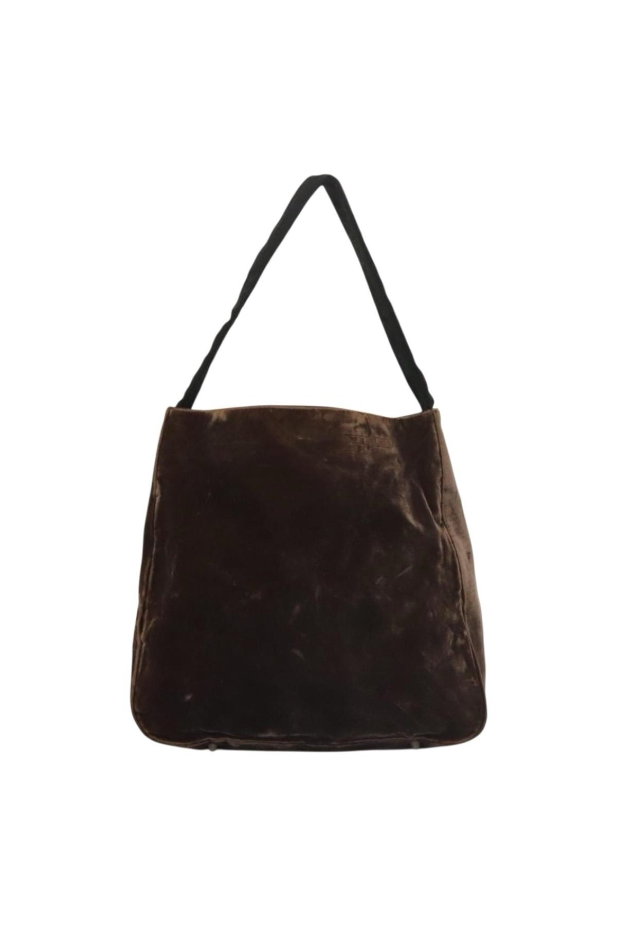 Prada Velour Brown Shoulder Bag