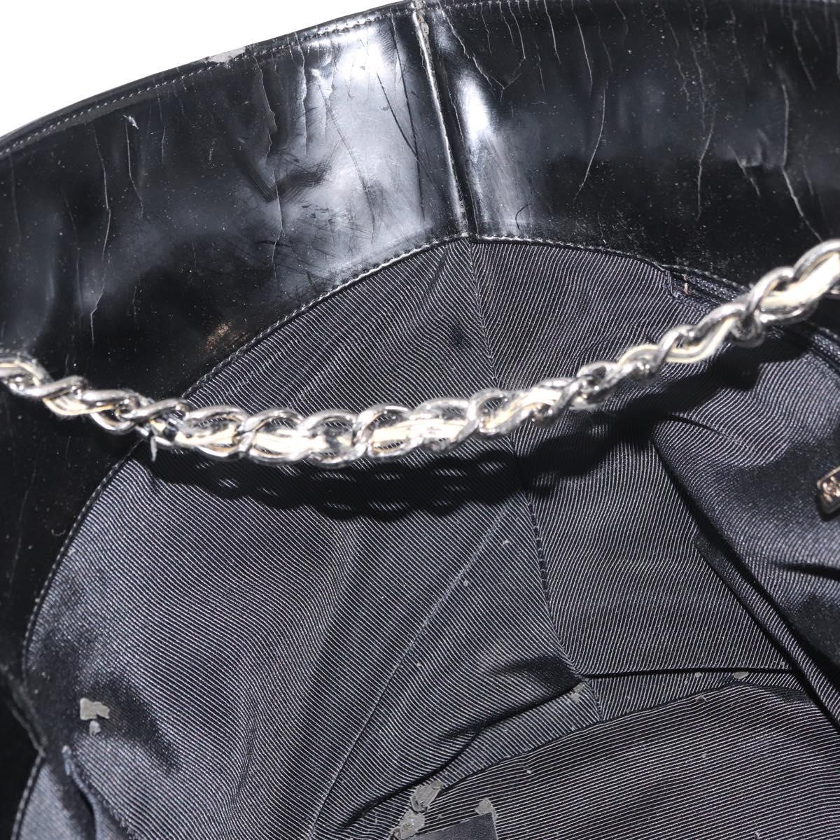 Chanel Black and White Woven Handbag