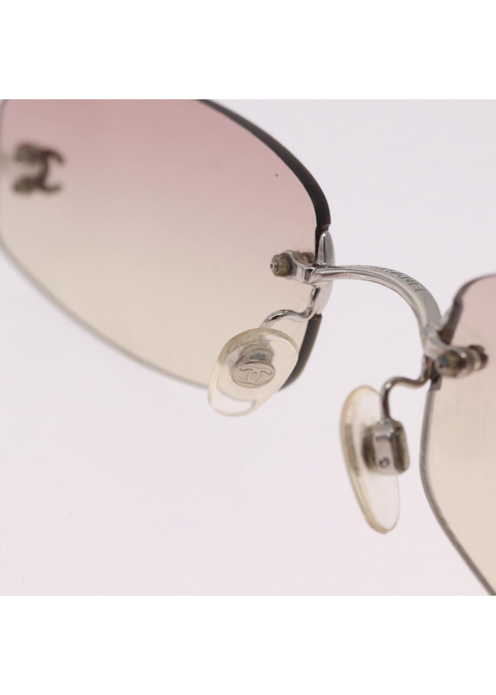 Chanel Silver Rimless Gradient Sunglasses photo 13