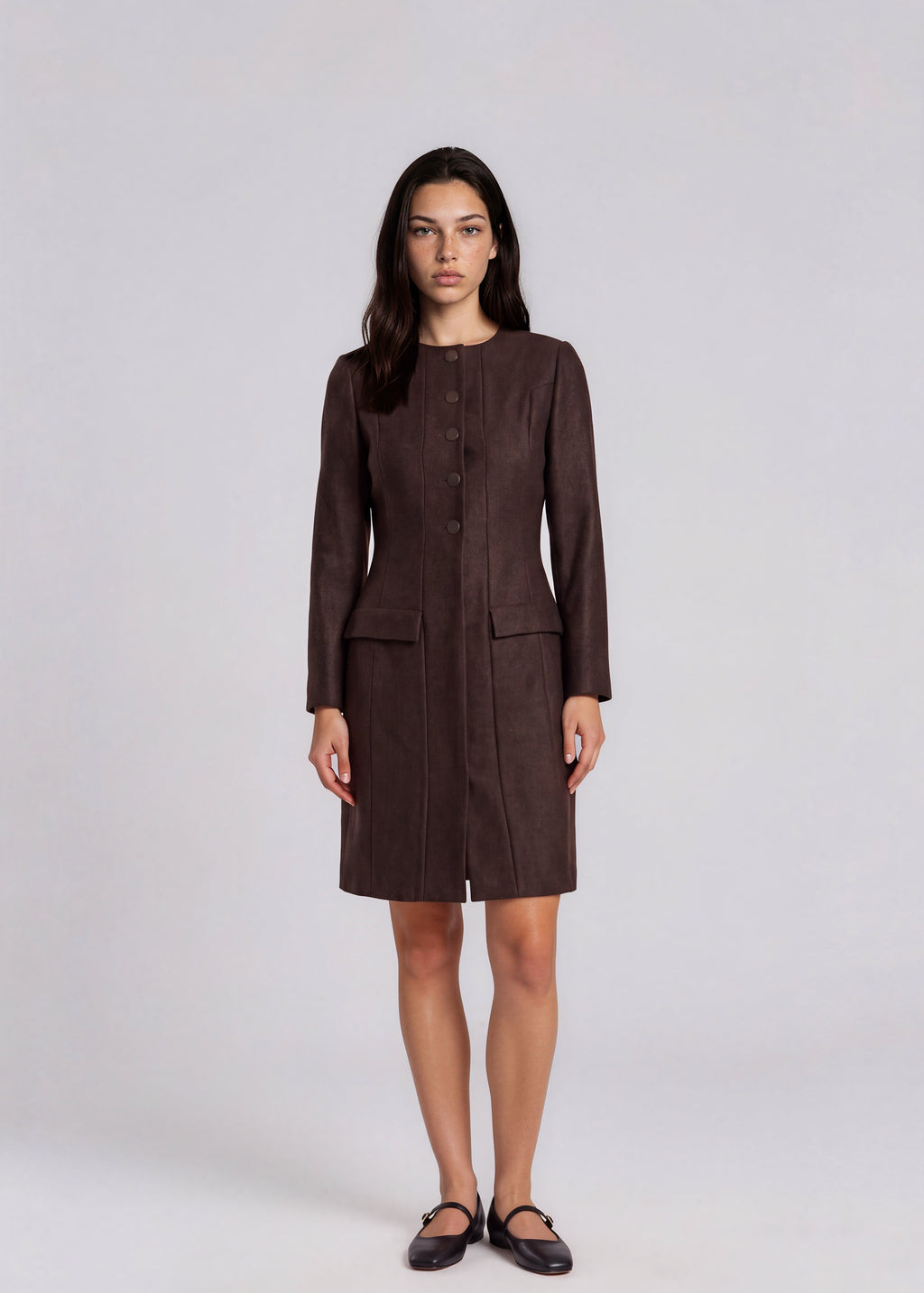 Chanel Brown Long Sleeve Dress