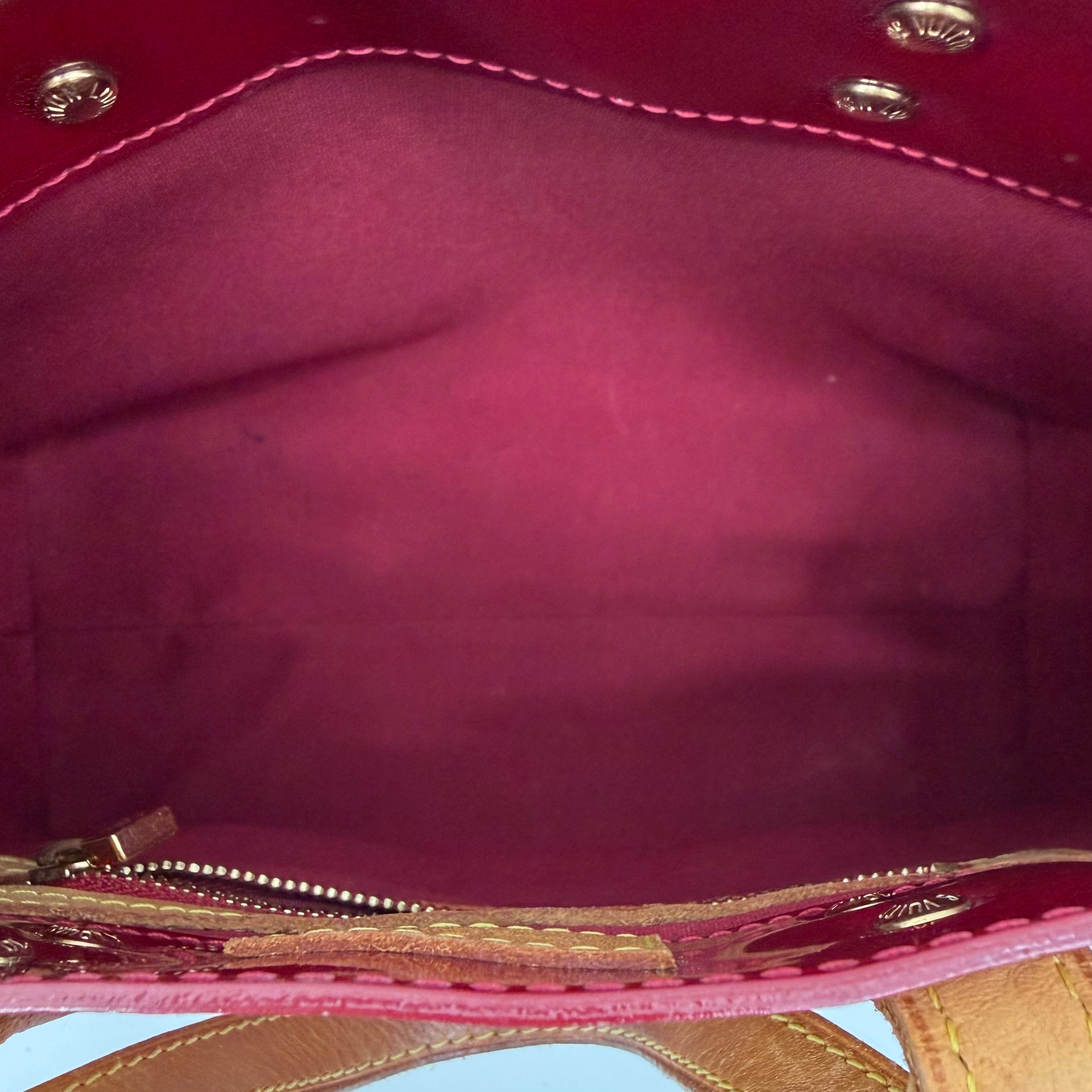 Louis Vuitton Red Vernis Mini Tote