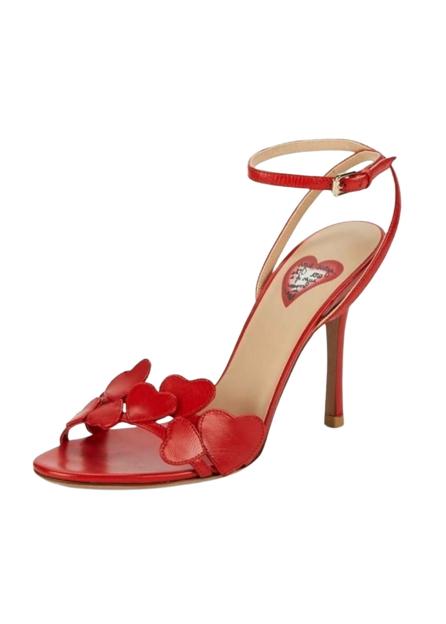 Valentino Red Heart Strappy Heels